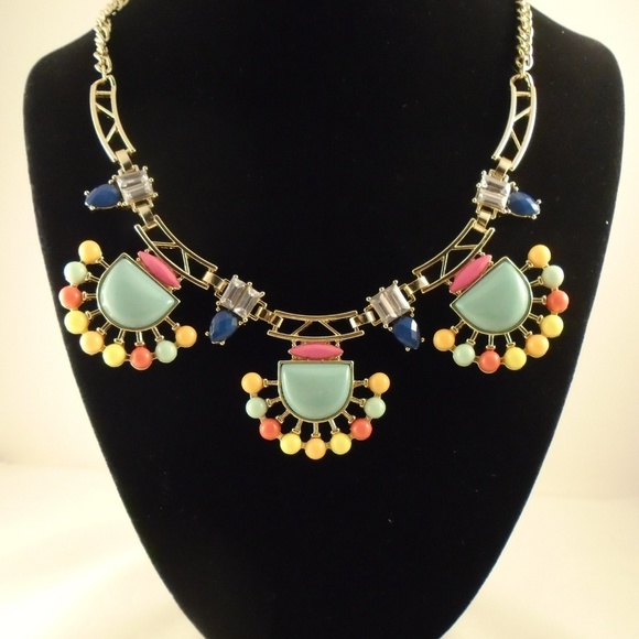 Lydell NYC Jewelry - Lydell NYC Pastel Multi Statement Necklace NWOT